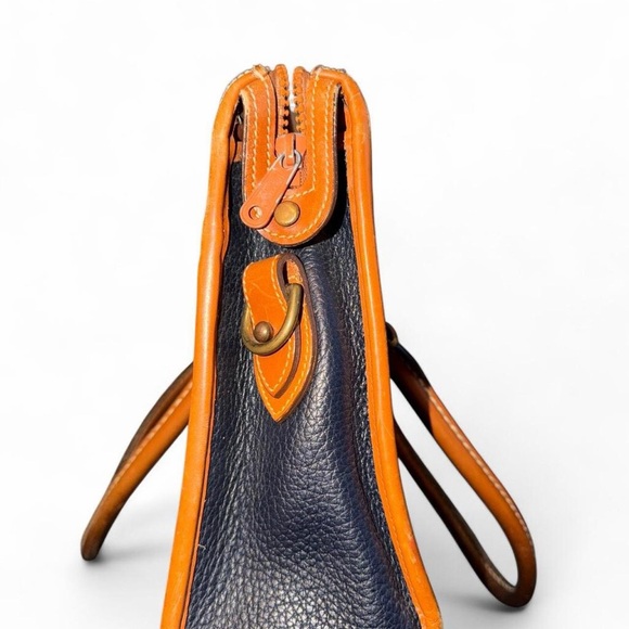 DOONEY & BOURKE Black and Tan Leather Tote Bag - Picture 3 of 8